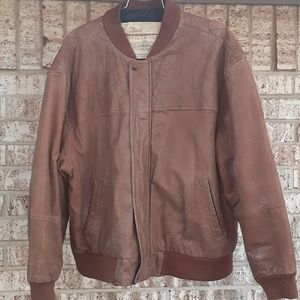 Officer's Club Leather Bomber Jacket